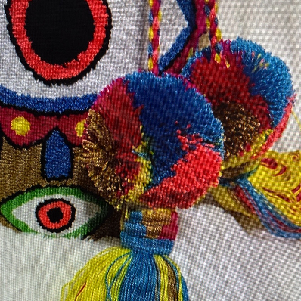 Wayuu Multicolor Eye Pattern Bag - Picture 6 of 10